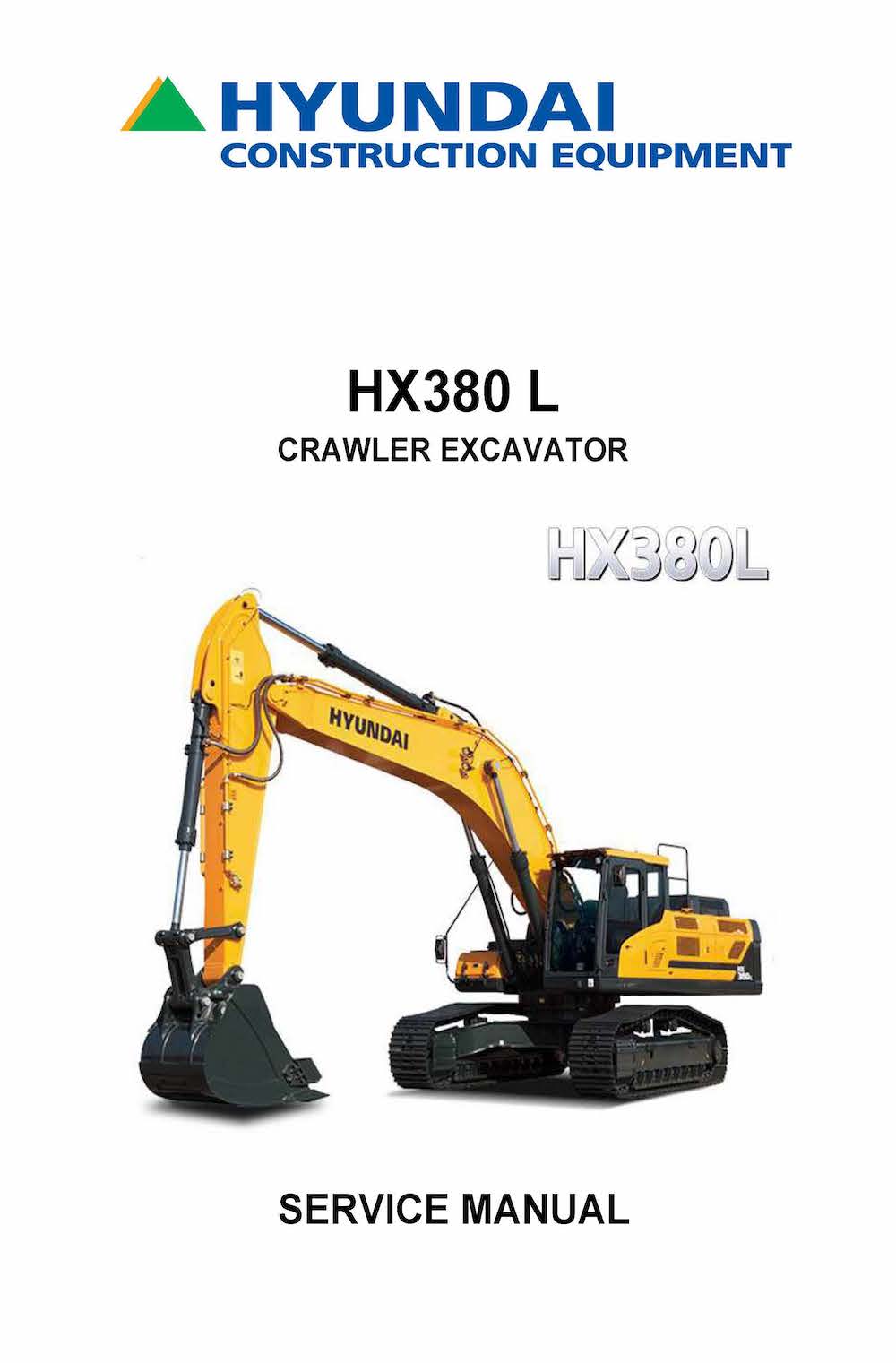 Hyundai HX380 L Excavadora De Cadenas Pdf Manual De Servicio