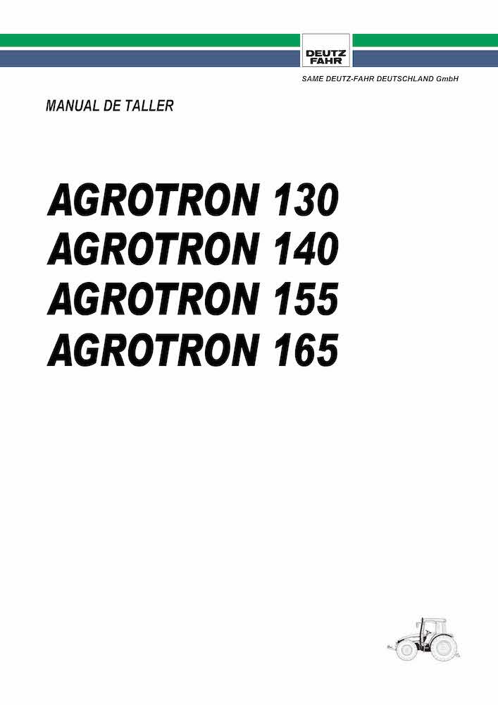 Manuel D Atelier Pdf Pour Tracteur Deutz Fahr AGROTRON 130 140 155