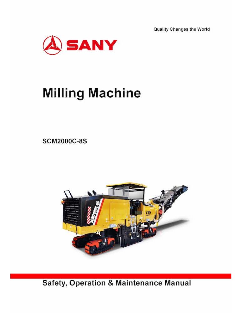 Sany Scm C S Milling Machine Pdf Operation And Maintenance Manual