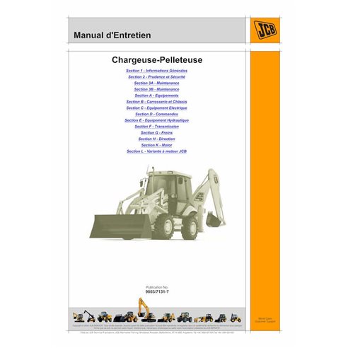 JCB 2CX, 3DX, 210, 212 .S.N. 0930001-09899999 backhoe loader pdf service manual FR