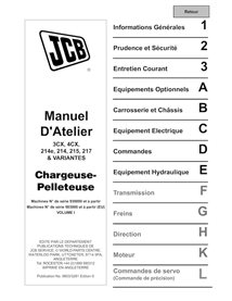 JCB 3CX, 4CX, 214e, 214, 215, 217 S.N. 0930000-0959999  backhoe loader pdf service manual FR