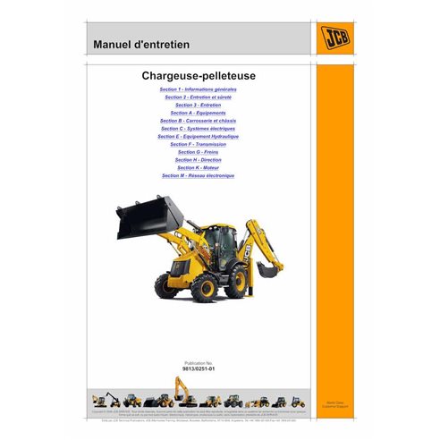 JCB 3CX, 4CX S.N. 2000000- backhoe loader pdf service manual FR