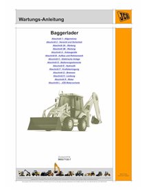 JCB 2CX, 3DX, 210, 212 .S.N. 0930001-0989999 backhoe loader pdf service manual DE