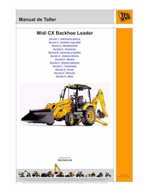 JCB Midi CX S.N. 0972175-2405000  backhoe loader pdf service manual ES