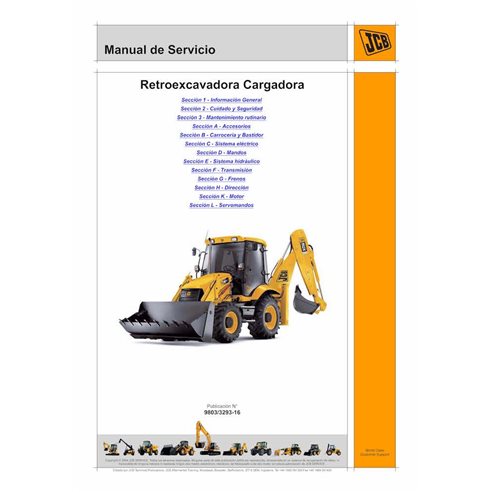 JCB 3C, 3CX, 4CX, 214e S.N. 0960000-2274521  backhoe loader pdf service manual ES