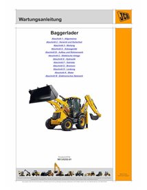 JCB 3CX, 4CX S.N. 2000000- backhoe loader pdf service manual DE