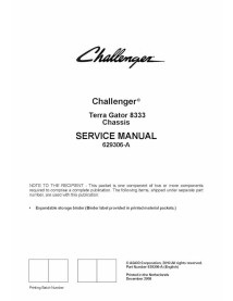 Manuel d'entretien du châssis Challenger Terra Gator 8333 - Challenger manuels - CHAL-629306-A