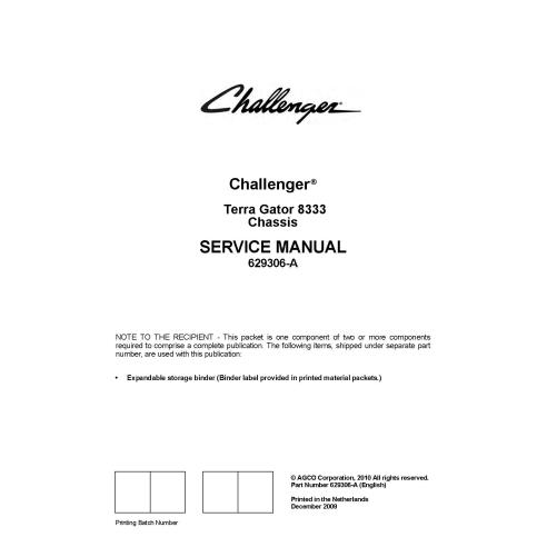 Challenger Terra Gator 8333 chasis manual de servicio - Challenger manuales - CHAL-629306-A