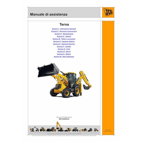 JCB 3CX, 4CX S.N. 2000000- backhoe loader pdf service manual IT