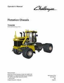 Challenger TG8400B chassis operator's manual - Challenger manuals
