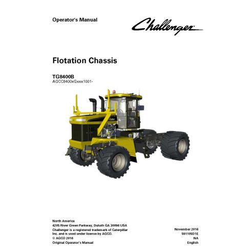 Manual del operador del chasis Challenger TG8400B - Challenger manuales