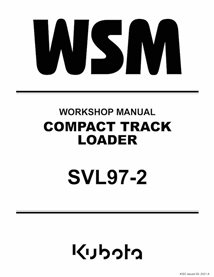 Kubota SVL97-2 compact track loader pdf workshop manual 