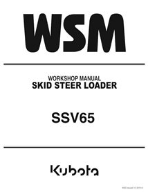 Kubota SSV65 skid steer loader pdf workshop manual 