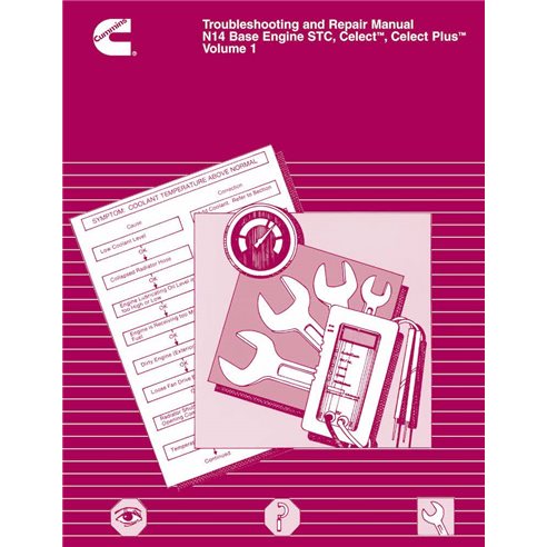 CUMMINS-3666142-RM Manual de reparación y solución de problemas del motor base Cummins N14 en formato PDF