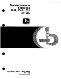 TM4414-FR Manual técnico en formato PDF de las cosechadoras John Deere 1032, 1042, 1052 y 1055 - Todo incluido FR