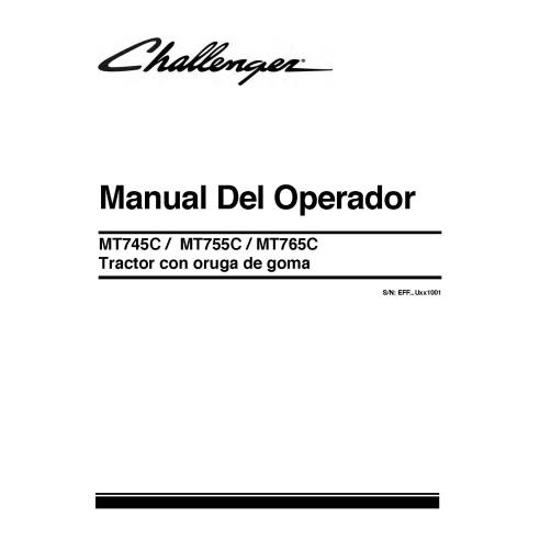Manual del operador del tractor Challenger MT745C / MT755C / MT765C - Challenger manuales