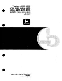 TM4447-FR John Deere 1350-3350 and 3650 tractor pdf technical manual FR