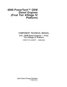 John Deere 6090 Powertech 9.0LTier4-Stage IV diesel  engine pdf technical manual 