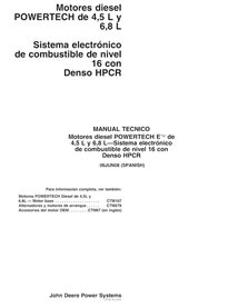 John Deere 4045-6068 ECU Level 16 diesel engine pdf technical manual ES