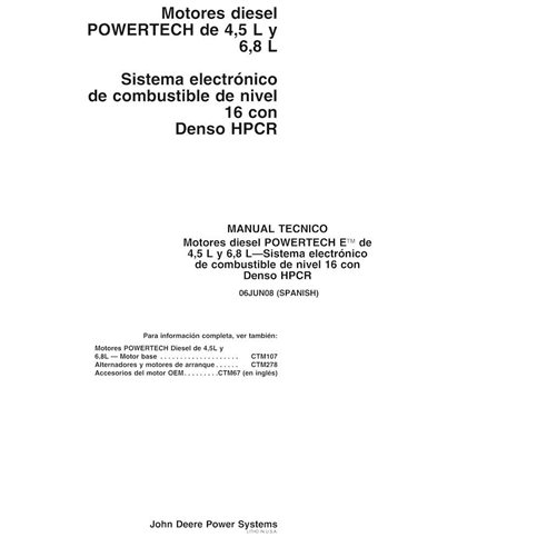 John Deere 4045-6068 ECU Level 16 diesel engine pdf technical manual ES