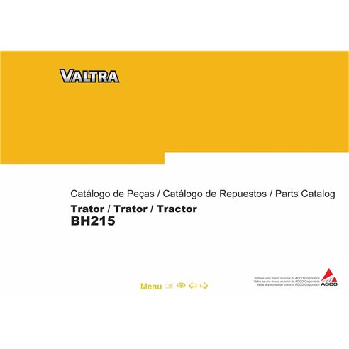 VALTRA-84874400-PC-MAR08 Valtra BH215 tractor pdf parts catalog