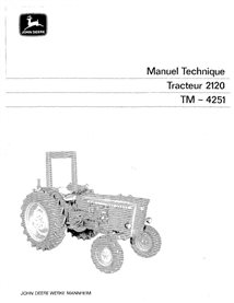 John Deere 2120 tractor pdf technical manual - all inclusive FR