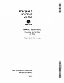 TM4313-FR Manuel technique pdf du bulldozer à chenilles John Deere 555 FR