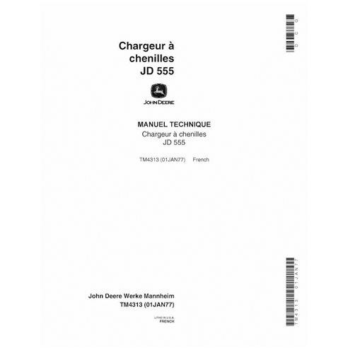 John Deere 555 crawler dozer pdf technical manual FR