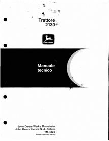 TM4324-IT Manual técnico del tractor John Deere 2130 en pdf IT