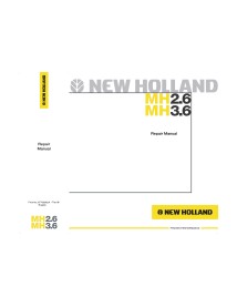 Manual de reparación de excavadoras New Holland MH2.6 / MH3.6 - New Holland Construcción manuales - NH-87730662A