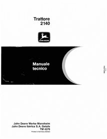 TM4376-IT Manuel technique du tracteur John Deere 2140 IT (TM4376)