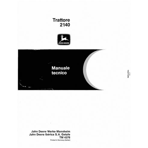 TM4376-IT Manuel technique du tracteur John Deere 2140 IT (TM4376)