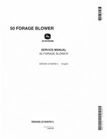 JD-SM2006 Manual de serviço do soprador de forragem John Deere 50 (SM2006)