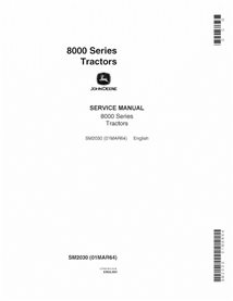 JD-SM2030 Manual de serviço em PDF do trator John Deere 8010, 8020