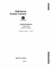 JD-SM2034 Manual de serviço do trator de esteiras John Deere 1010 (SM2034)