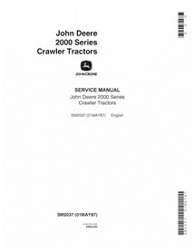 JD-SM2037 John Deere 2010 crawler tractor service manual (SM2037)