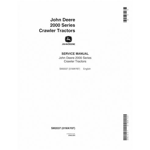 JD-SM2037 John Deere 2010 crawler tractor service manual (SM2037)