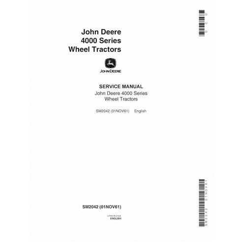JD-SM2042 Manual de serviço do trator John Deere 4010 (SM2042)