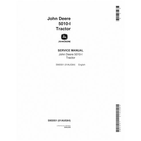 JD-SM2051 John Deere 5010-I tractor service manual (SM2051)