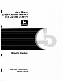JD-SM2063 Manuel d'entretien du tracteur John Deere 350 (SM2063)