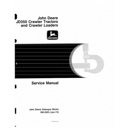 JD-SM2063 Manuel d'entretien du tracteur John Deere 350 (SM2063)
