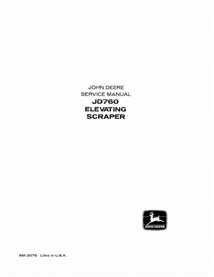 JD-SM2076 Manual de serviço em pdf do raspador John Deere 760