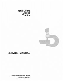 JD-SM2075 Manual de serviço do trator John Deere 760 (SM2075)