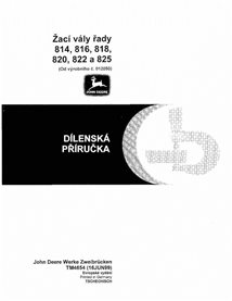 TM4654-CZ John Deere 814, 816, 818, 820, 822 and 825 mower pdf technical manual - all inclusive CZ