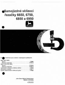 John Deere 6650, 6750, 6850 and 6950 harvester pdf repair technical manual CZ