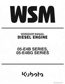 Kubota 05-E4B, 05-E4BG diesel engine pdf workshop manual 