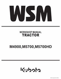 KUBOTA-9Y011-12555-WSM Kubota M4900, M5700, M5700HD tractor pdf workshop manual