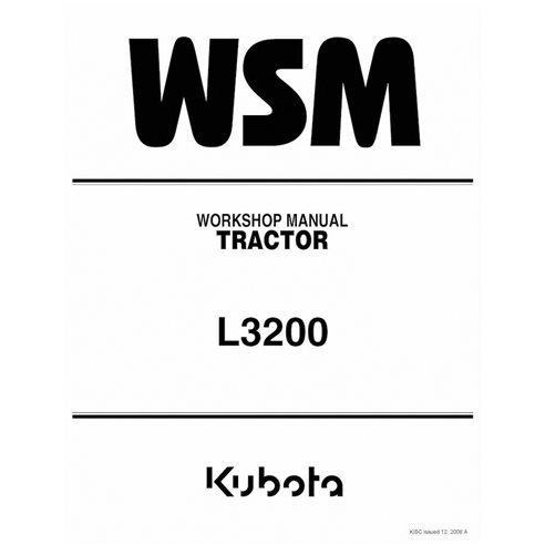 Kubota L3200 tractor pdf workshop manual 