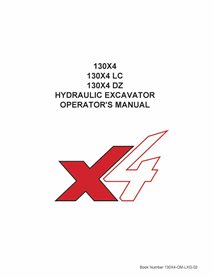 Link-Belt 130X4 excavator pdf operator's manual 