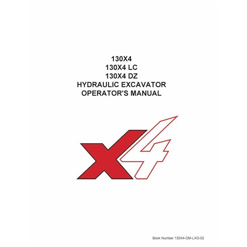 Link-Belt 130X4 excavator pdf operator's manual 